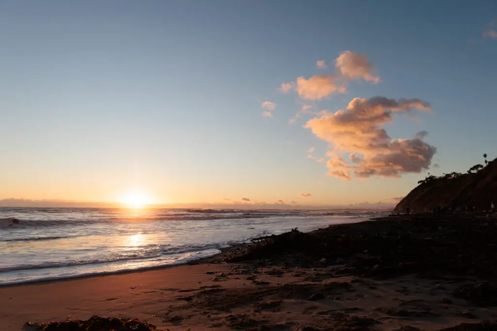 Sand on the beach. Beaches in Santa Barbara With Kids