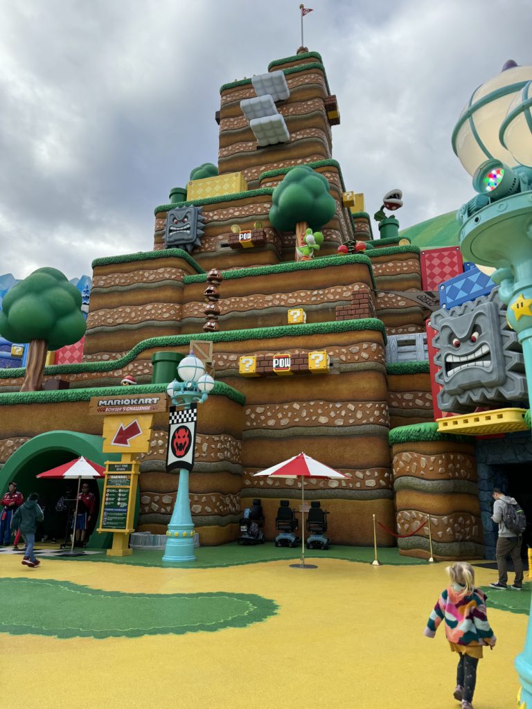 Nintendo's mario world at universal studios.  Universal Studios Hollywood with Kids